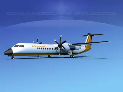 Dehaviland DHC-8 400 Air Euro Charter 3D model