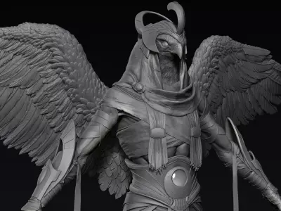 Horus Zbrush Concept 3D model