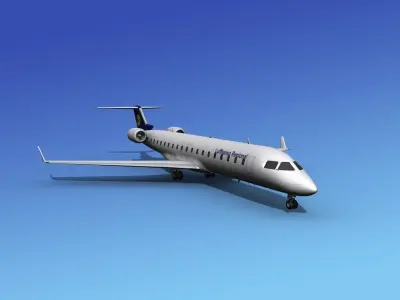 Bombardier CRJ700 Lufthansa 3D model