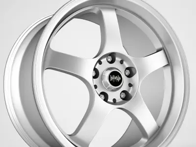 Barracuda wheel rims 3D model
