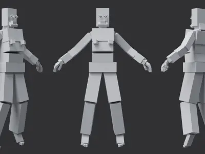 Asian female 3D model