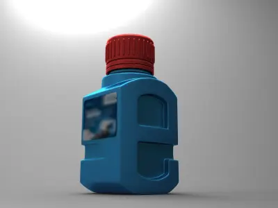 Toner Bottle Free 3D model
