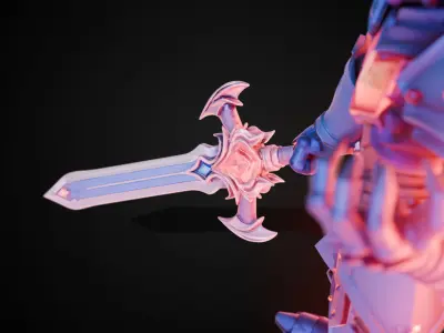 Stylized Sword - Dragonsoul Edge Radiantfang - Game Ready 3D model