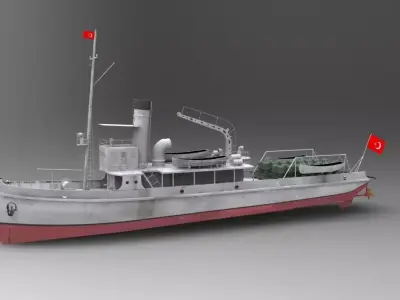 Nusret Mine Ship 3D model