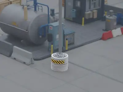 concrete  protector  Scale h0 1-87 3D print model