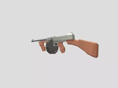 LP Thomson Cartoon Free low-poly 3D model