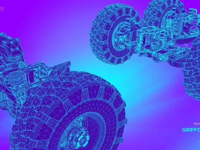 VBMR Griffon French Six-Wheel Armoured Vehicle 3D model