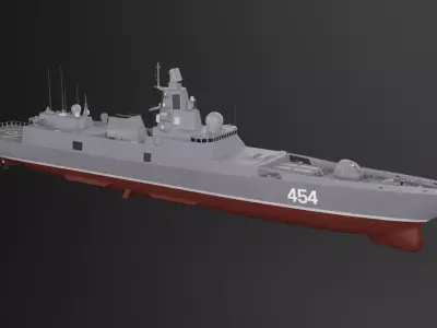 Admiral Gorshkov-class Frigate Project 22350 3D model