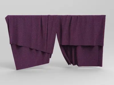 Set 6 in 1 Cloth 6 Low-poly 3D model