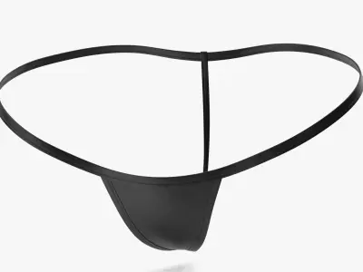 Leather Panties 2 3D model