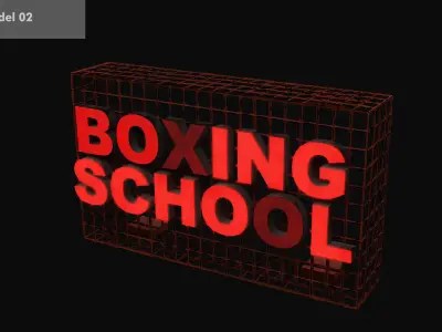 Neon signs pack volume 01 Free low-poly 3D model