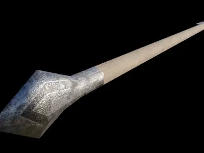 Ultra lowpoly arrow Low-poly 3D model