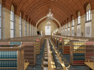 Cornell Law School Library 3D model