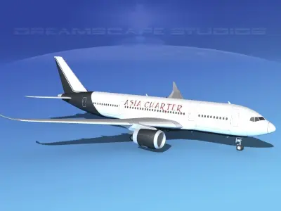 Airbus A350-800 Asia Charters 3D model