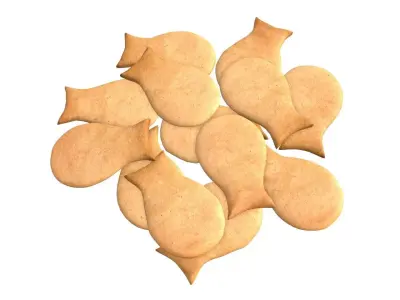 Fish cookie 3D model