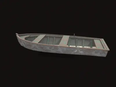 Fishing Boat V01 Low-poly 3D model