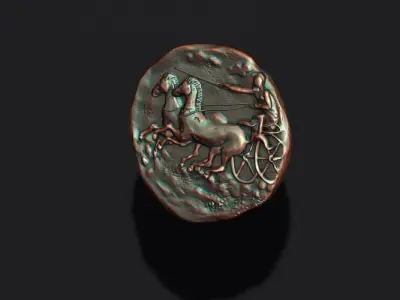 old coin 3D print model