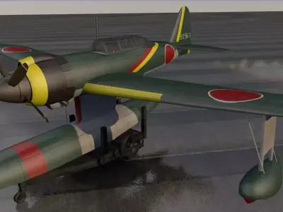 Kawanishi E15K1 Shiun - aka Norm 3D model