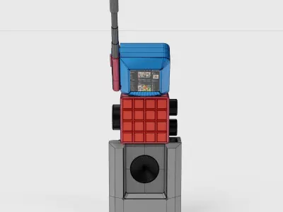 The Walkie Talkie Low-poly 3D model