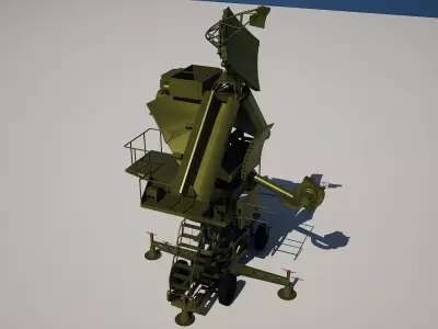 SNR-125 Low Blow Engagement Radar Low-poly 3D model