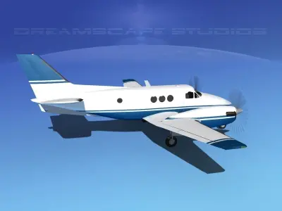 Beechcraft King Air C100 V06 3D model