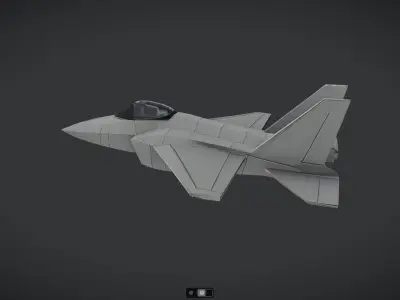 Spacecraft Jet aircraft plane 3dmodel 3 3D model