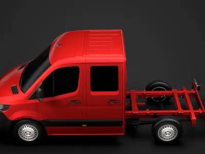 Mercedes Sprinter Chassis Crew Cab L1 FWD 2020 3D model