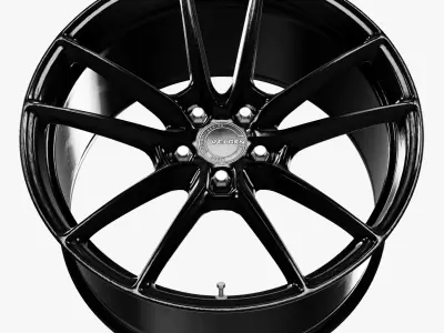 Velgen Wheels Lightweight Series VF5 Wheel Gloss Black Mustang Low-poly 3D model