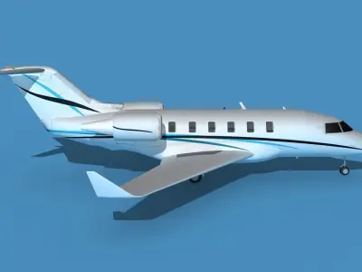 Bombardier CL-604 Challenger V02 3D model