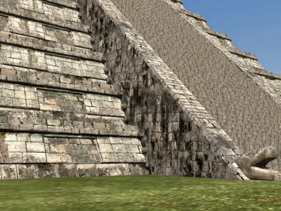 Photoreal Mayan temple - 3d model 3D model