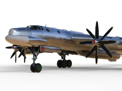 Tupolev Tu-95K Bear-B 3D model