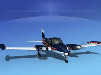 Cessna 320 Skyknight V06 3D model