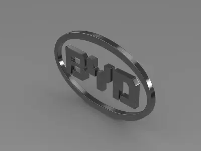BYT Logo 3D model