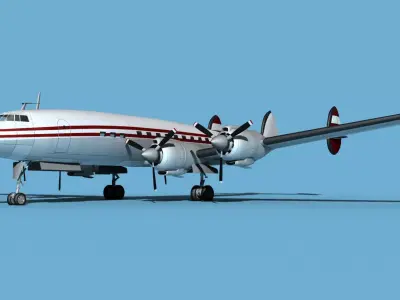 Lockheed L1649 Star Liner Trek 3D model