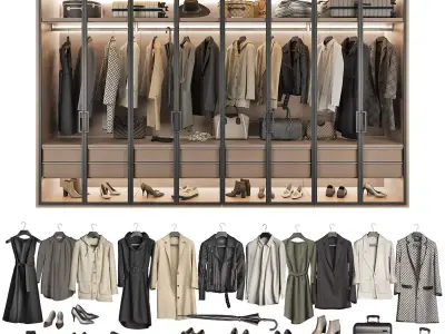 Walk-in Closet 98 part 4 3D model