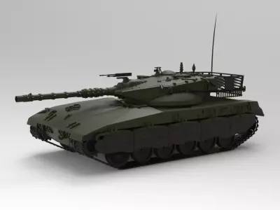 Merkava tank 3D model