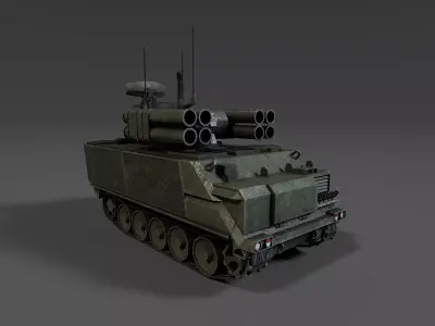 ADATS M113 - Anti-Air and Anti-Tank System - Game Ready lowpoly Low-poly 3D model