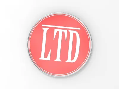 Etiketcilere Yuvarlak LTD Arma Modeli LTD Round Rigging Model 3D model