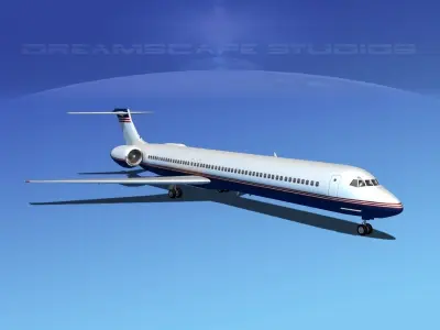 Douglas MD-80 Corporate 1 3D model