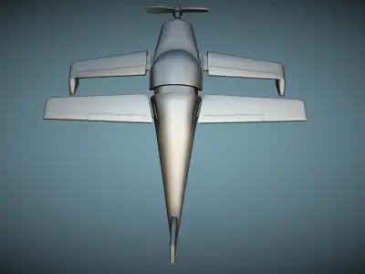 Rutan Model 54 Quickie Q2 - 3D Printable Model 3D print model