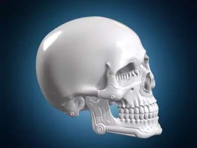 Cyber Forge Skull 3D Print Model 3D print model