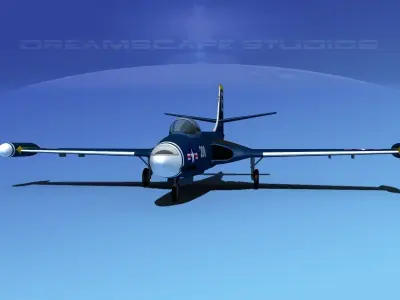 McDonnell F2H2 Banshee V06 3D model