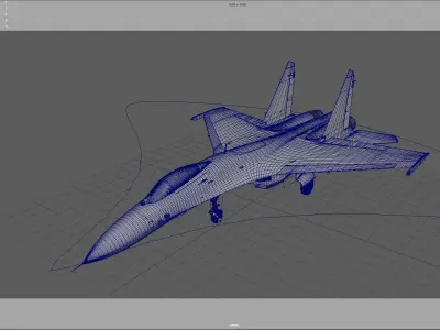 J11 Fighter Plane 3D model