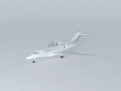 Template Cessna Citation X Free 3D model