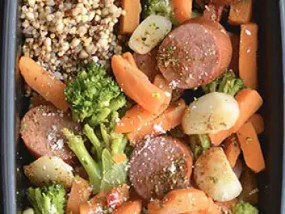 3D Model Food Healthy Meal Prep Boxes Low-poly 3D model