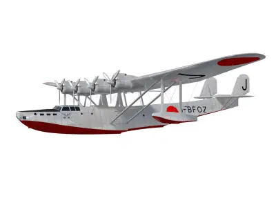 Kawanishi H6K  Ayanami 3D model