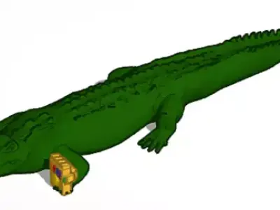 croconos crocodile 3D print model