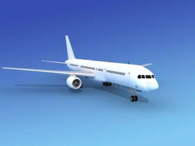 Boeing 757-200 Unmarked 4 3D model