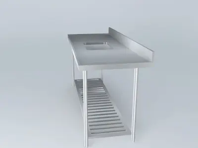 Kit212 Bancada Inox Cuba V2 por Alex Marques Free 3D model