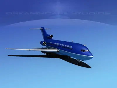 Boeing 727-100 Braniff Intl 1 3D model